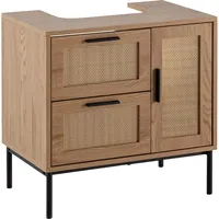 Wohnling Waschbeckenunterschrank Braun 60 x 40 x 60 cm