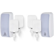 Blanc HYGIENIC KOMPLETT-Set HANDHYGIENE Sensor: Desinfektionsspender Sensor + 2 Kartuschen & Schaumseifenspender Sensor + 2 Kartuschen Farbe Weiß