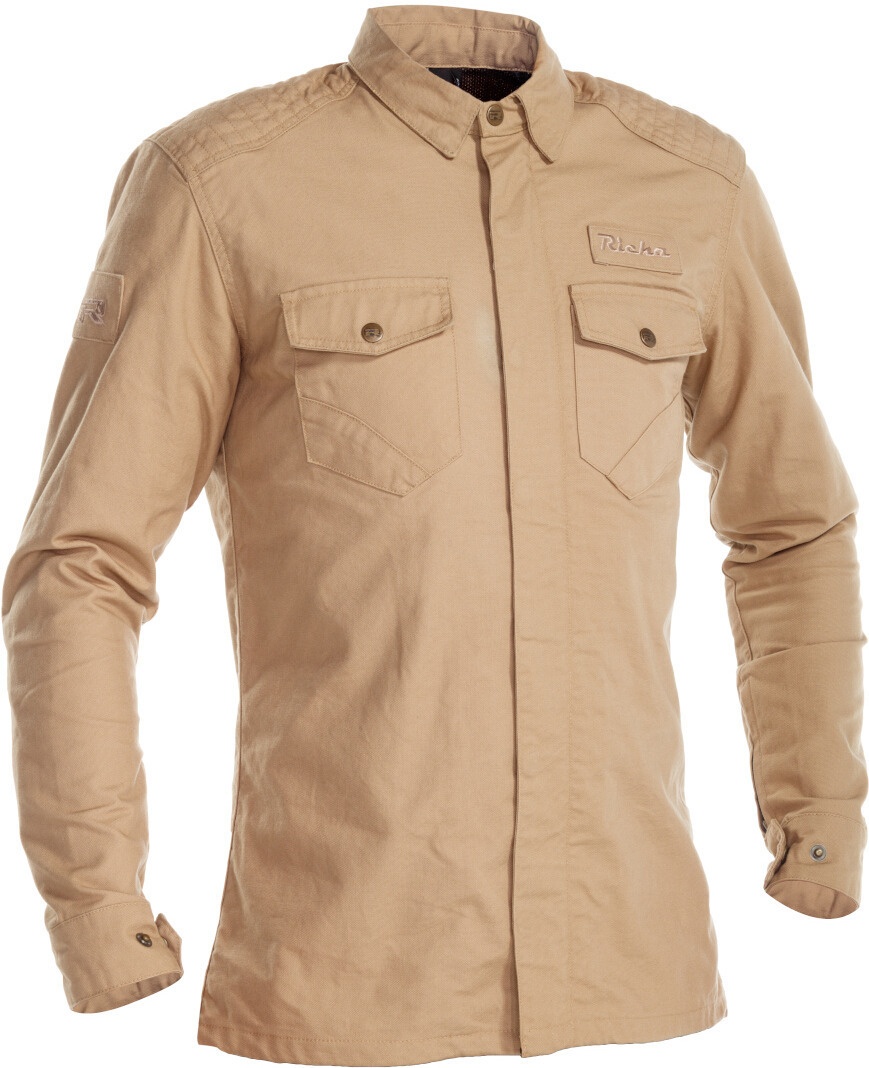 Richa Hamada Motorfiets Shirt, beige, XL Voorman