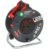 Brennenstuhl Garant V2 IP44 Kabeltrommel 50m outdoor (Made in Germany, 3 Schutzkontakt-Steckdosen, Spezialkunststoff)