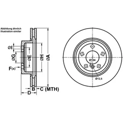 ATE Bremsscheibe hinten rechts links belüftet 324,0mm für BMW 34216782607 24.0120-0228.1
