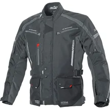 BÜSE Torino II Motorrad Textiljacke, schwarz/dunkelgrau, 6XL