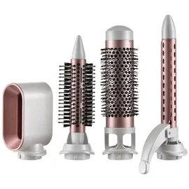 adlereurope 5-in-1 Lockenstab Haartrockner Perlweiß/Roségold