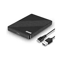 BNEHHOV Externe Festplatte 500GB Ultradünn 2,5 Zoll USB 3.0 SATA SSD Plug-and-Play Portable Festplattenspeicher Kompatibel für Windows, Mac, PC, Laptop, MacBook, PS4, Xbox