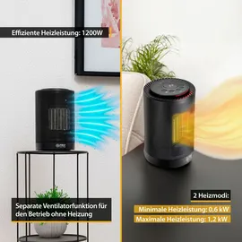 First Austria Heizlüfter 1200 W Schwarz