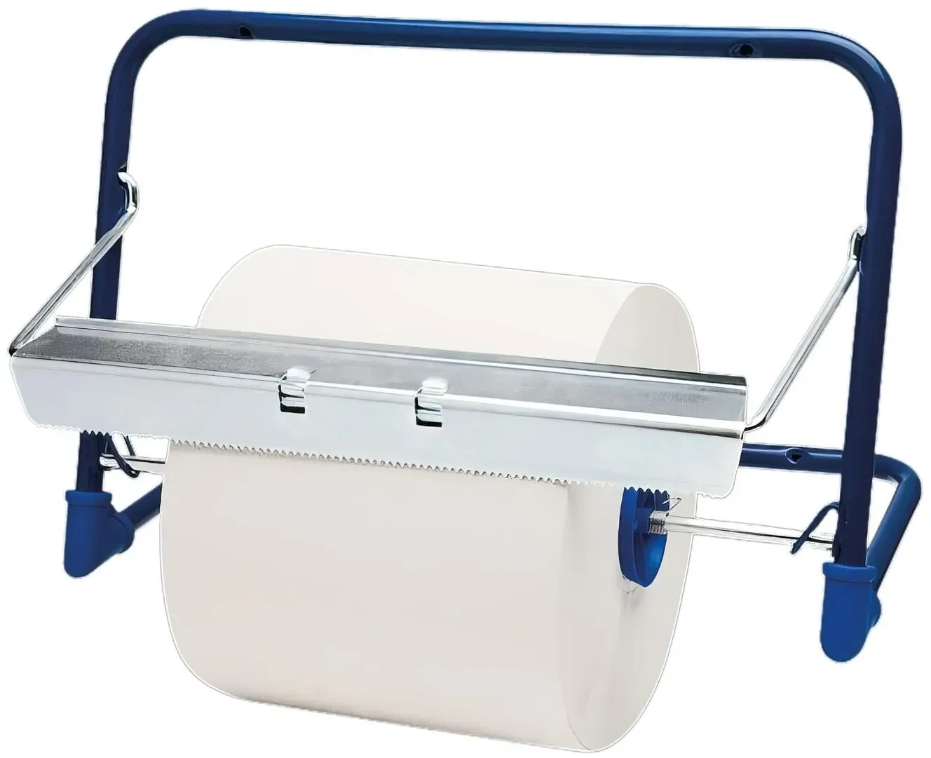 Putzpapierspender Wandhalter blau 500x264x375mm bis max. 40cm Rollen