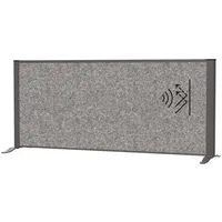 Maul Akustik-Tischtrennwand MAULconnecto 9851289, dunkelgrau 120,0 x 50,0 cm
