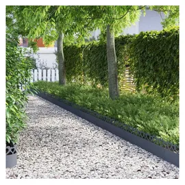 vidaXL Rasenkante 103 x 0,05 x 22 cm 20 Stück Anthrazit