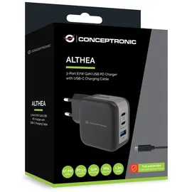 Conceptronic ALTHEA17B 3-Port-67-W-USB-Ladegerät