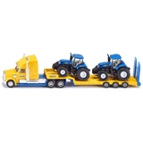 SIKU 1805 - LKW mit New Holland Traktoren gelb/blau 1:87