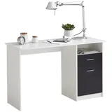 FMD Schreibtisch Jackson weiß/schwarz