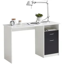 FMD Schreibtisch Jackson weiß/schwarz