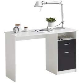 FMD Schreibtisch Jackson weiß/schwarz