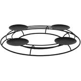 Metall Adventskerzenhalter - schwarz - Adventskranz Kerzenhalter Kerzenständer