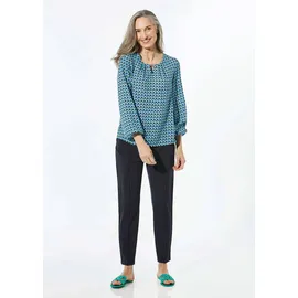 GOLDNER Druckbluse blau 38