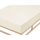 biberna 0012344 Frottee-Stretch 90 x 190 - 100 x 200 cm beige