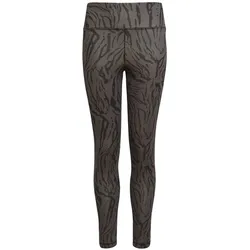 adidas Leggings nachhaltige Trainings-Hose für Mädchen Sport-Hose mit AEROREADY Technologie Animal-Look HL2443 Grau/Schwarz - 152