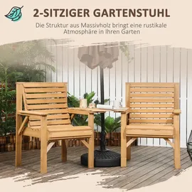 Outsunny Bistroset 3-tlg. Braun