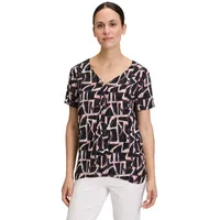 Betty & Co Schlupfbluse mit Print in Taupe/Black |
