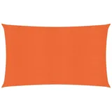 vidaXL Sonnensegel 160 g/m2 Rechteckig Orange 4x7 m HDPE