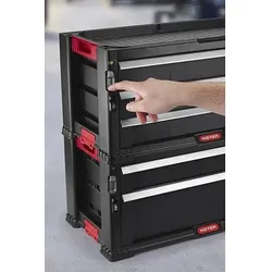 PEPE Werkzeugwagen | Werkzeugbox | 5 Schubladen | HxBxT: 562 x 289 x 502 mm | witterungs- und UV-beständig | 200kg Traglast