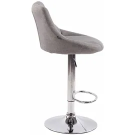 CLP 2er Set Barhocker Lazio Stoff grau
