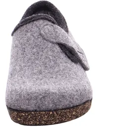 ROHDE 6550 Bari Schuhe Damen Hausschuhe Pantoffeln Softfilz Weite G, Größe:41 EU, Farbe:Grau