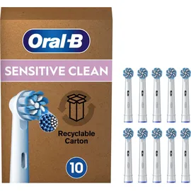 Oral B Oral-B Pro Sensitive Clean 10 Stück, sanfte Zahnreinigung, X-Borsten, Original Oral-B Zahnbürstenaufsatz, briefkastenfähige Verpackung, Made in Germany