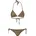 Animal Print Bikini Yellow Black XL