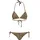 URBAN CLASSICS Animal Print Bikini Yellow / Black XL
