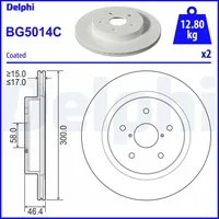 Delphi Bremsscheibe BG5014C
