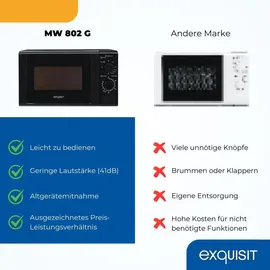 Exquisit MW 802 G schwarz