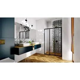 REA Duschtür Alex 90 Black