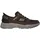 SKECHERS Herren Oak Canyon Consistent Winner Slip-InTurnschuhe, Brown Leather/Textile/Synthetic/Black Trim, 43 EU