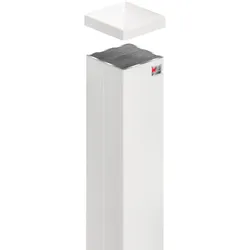 Zaunpfosten 7x7x70cm Weiß