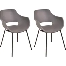 SIT Möbel Stuhl 2er-Set | grau