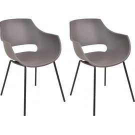 SIT Möbel Stuhl 2er-Set | grau