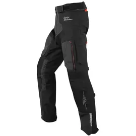 Rusty Stitches Cliff Textilhose wasserdicht - Schwarz/Dunkelgrau/Rot / L