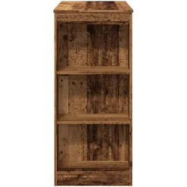 vidaXL Bartisch mit Regal 95 x 47 x 103,5 cm Braun