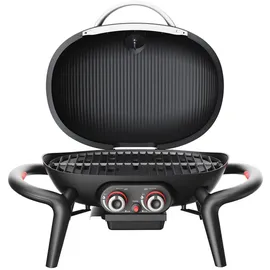 TAINO KENAI Gasgrill klein Tischgrill Outdoorküche Aluguss Schwarz