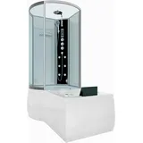 AcquaVapore Kombination Whirlpool Dusche K50-R03-WP-EC Duschkabine Wanne 100x170
