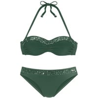 bruno banani Bügel-Bandeau-Bikini Damen smaragd Gr.32 Cup A