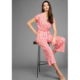 Hechter Paris Culotte-Overall mit Wickelteil orange|rosa 46