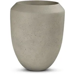 Cigar Pflanzgefäß - frostfest Ø 39 cm, Höhe 45 cm grau