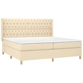 vidaXL Boxspringbett 200 x 200 cm Weiss