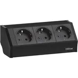 EVOline Tischsteckdose V-Dock 2,50 m Schwarz 1 St.