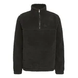Blend Fleecepullover Troyer Schwarz XL