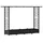 vidaXL Hochbeet mit Rankgitter und Dach 203 x 40 x 123 cm Schwarz