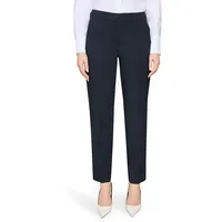 Betty Barclay Bügelfaltenhose "Damen mit Bügelfalte", Damen, Gr. 34, Normalgrößen, blau (dunkelblau), Obermaterial: 86% Polyester, 14% Elasthan, Basic, relaxed fit 7/8-Länge, Hosen, Material