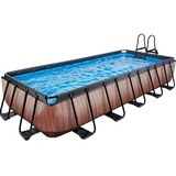 EXIT TOYS Wood Pool 540 x 250 x 100 cm inkl. Sandfilterpumpe
